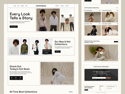 Complete Responsive Fashion Brand Website Design apparel brand branding clothing custom desgn responsive ui unique website