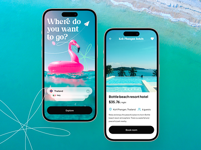 Travel Booking Mobile App app application application design application ui design mobile
