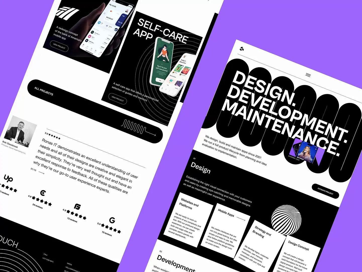 Innovative App Development Website Design Concepts