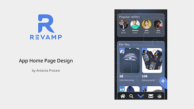 Revamp : App Home Page Design app design branding figma ui