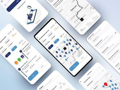 Delivery Tracking App android app design ios ui uiux web design