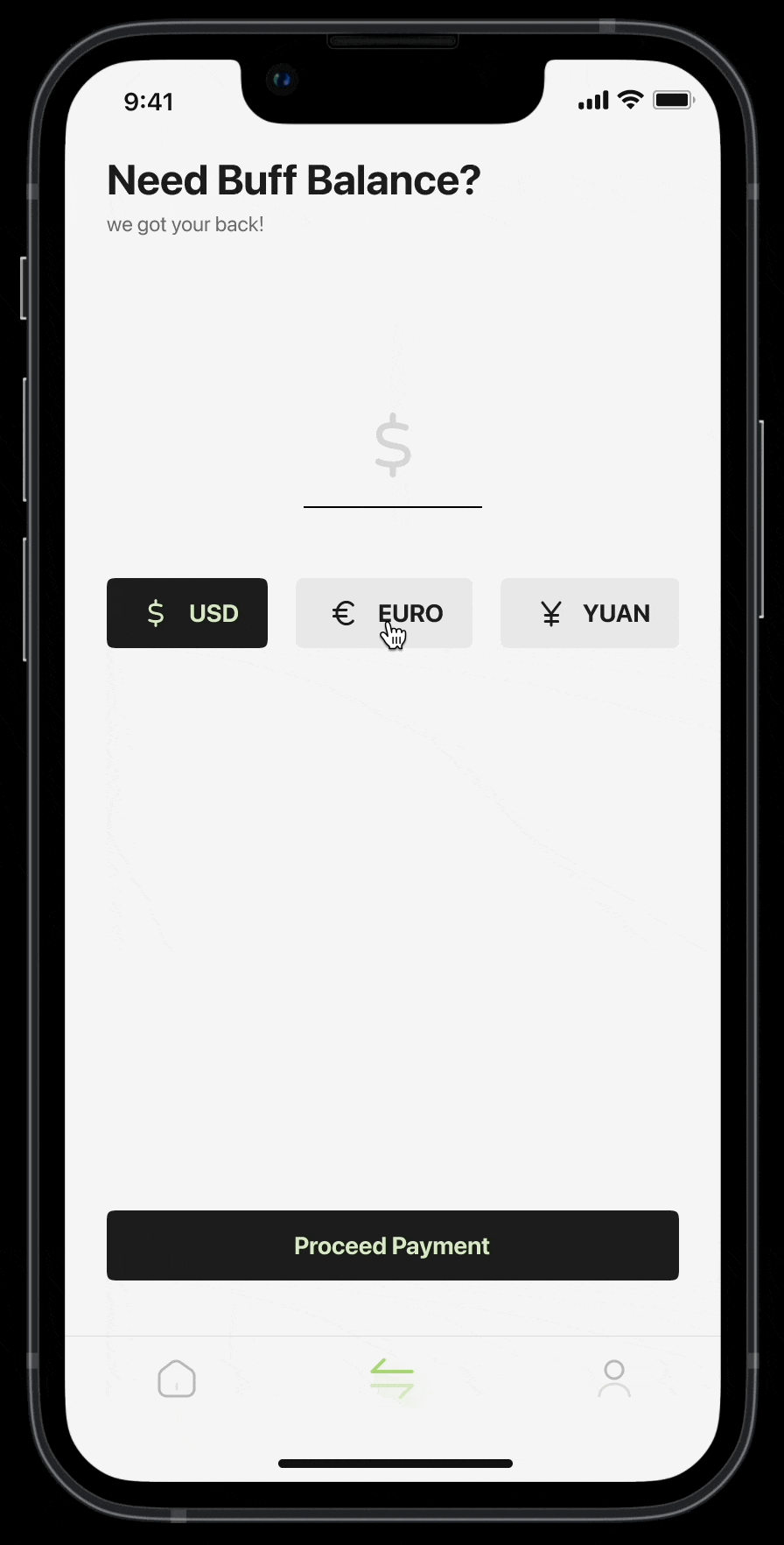 Mobile Payment App app cool creative design minimal mobile mobile app payment ui uidesign uiux