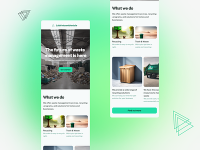 Waste Management platform cool creative mobile responsive ui uidesign uiux waste wastemanagement web