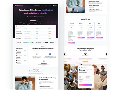 Top Transactions Website Landing branding clean cleandesign creative figma figmadesign graphic design landing logo minimal transactions trending ui uiux userexperience userinterface web webdesign webdesigner websitedesign