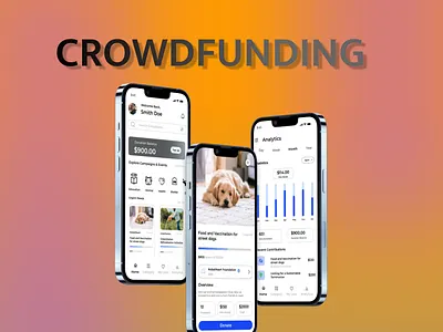 CROWDFUNDING 3d animation branding dailyui design dribble graphic design illustration logo motion graphics ui ux vector