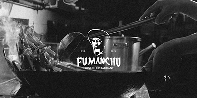 FU MANCHU branding chinese design dubai fu manchu graphic design illustration logo nimadelavari red restaurant vector