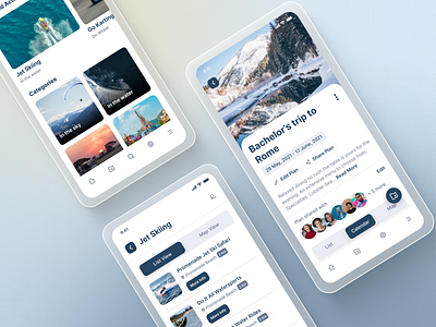 Travel App app design ui uiux web design