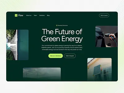 Flow - Hero hero landing page ui ui library web web design website