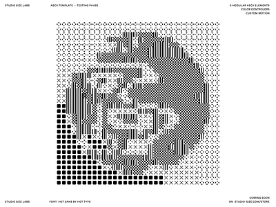 Studio Labs—ASCII Template after effects animation ascii design experiment loop motion motion graphics orange typography
