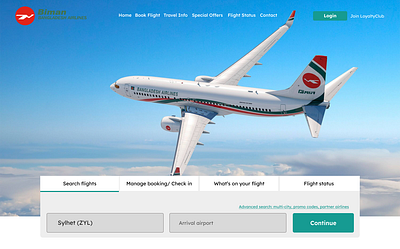 Case Study : Biman Bangladesh UI ui