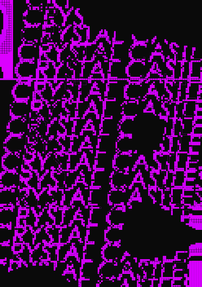 3 kinetic posters (Crystal Castles) animation crystal castles motion graphics poster y2k