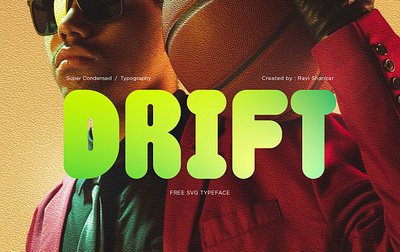 Drift : The Condensed Bold Font branding graphic design logo typography