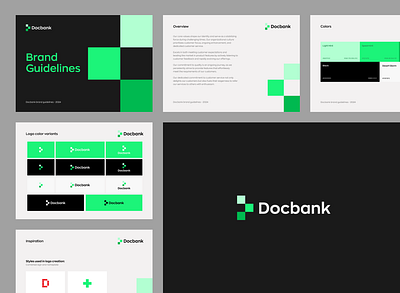 Docbank logo brand guidelines app branding clinic docbank doctor logo