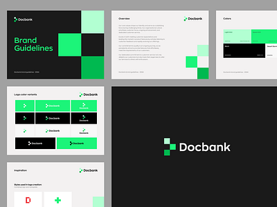 Docbank logo brand guidelines app branding clinic docbank doctor logo