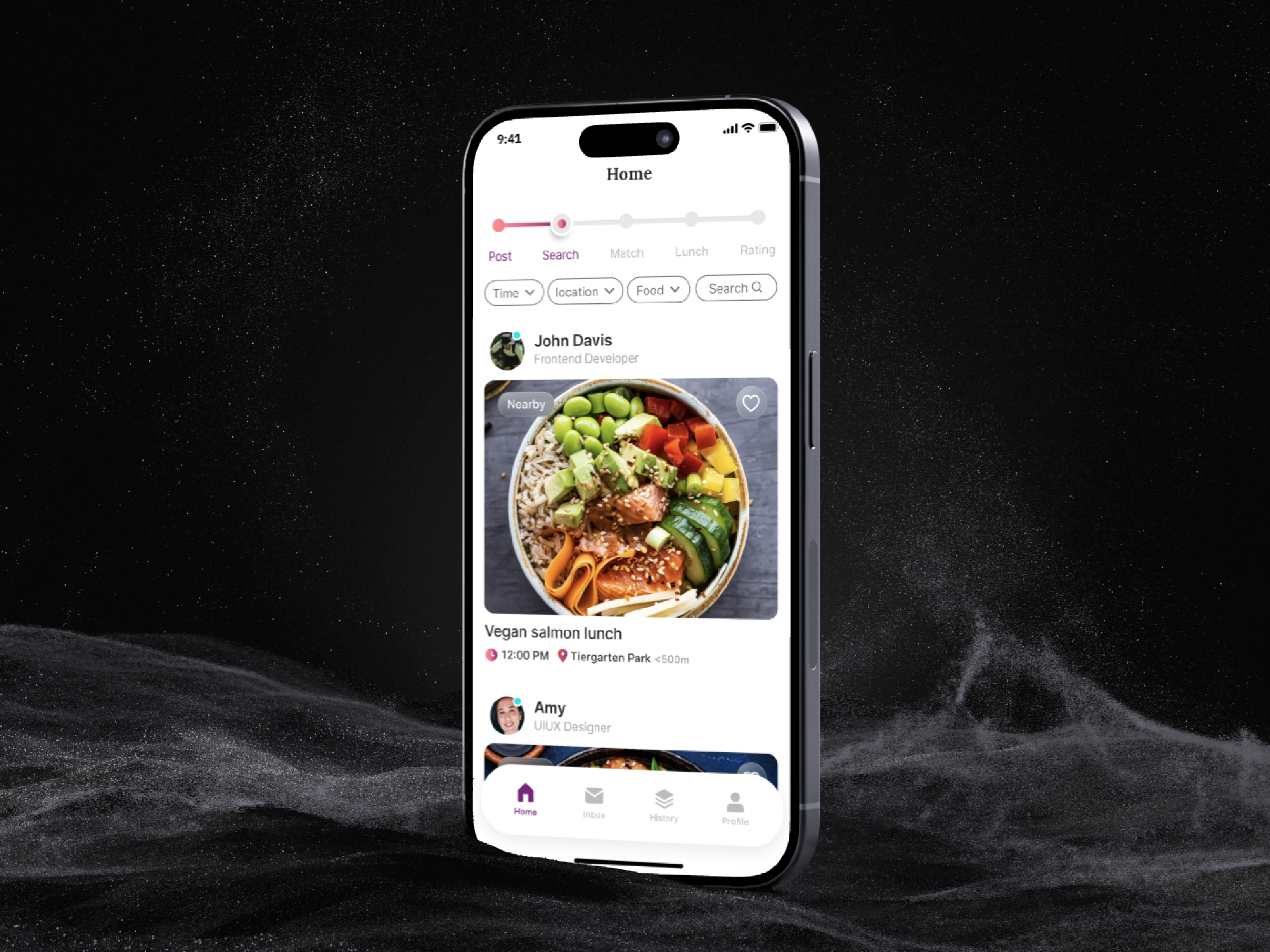 Lunch exchange app with networking app lunch app lunch exchange app mobile design networking app ui ux uxui