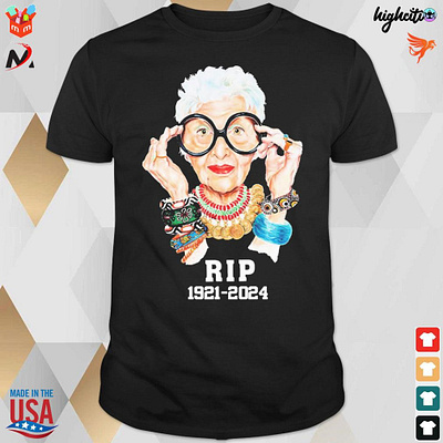 Official Rest in peace Iris Apfel 1921-2024 t-shirt