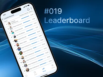 UI challenge #019 Leaderboard in mobile 019 leaderboard challenge design desing uxui leaderboard mobile ui ux