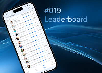 UI challenge #019 Leaderboard in mobile 019 leaderboard challenge design desing uxui leaderboard mobile ui ux
