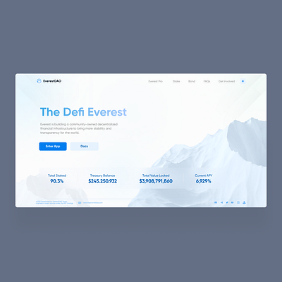 Finance Website - Simple with Blue ui