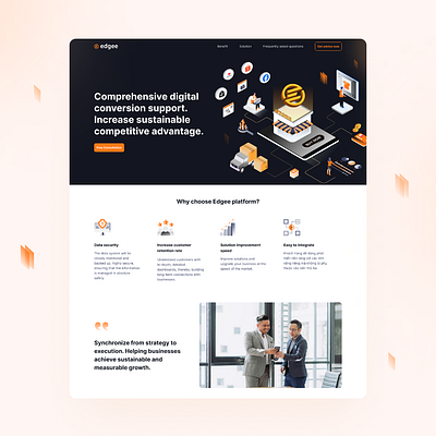 Landing Page for Solution Company