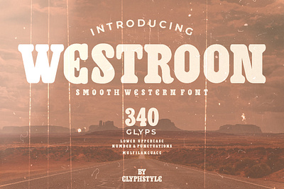 Westroon Bold Serif branding thick typography
