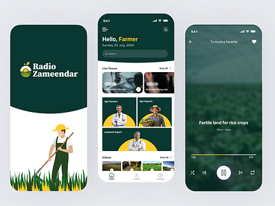Agriculture Advisory Mobile App for Farmers adobe adobexd agriadvisory agriapp agritech app branding design figma illustration interaction design logo ui uidesign user interface design ux research