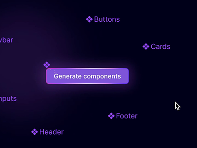 Generate UI by prompt - components ads ai aidesign chatgpt chatgptdesign complex design components design design ai design system designai generate components generate ui innovation intelligence artificielle landing modal prompt promptdesign promptui