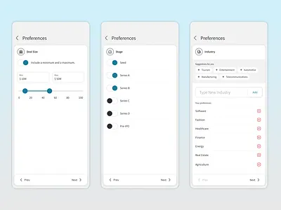 Exclusive Deals - Preferences app case study choose deal deal size exclusive industry preferences stage