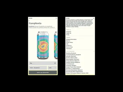 Mugg. 2 art direction branding design layout mobile typography ui web