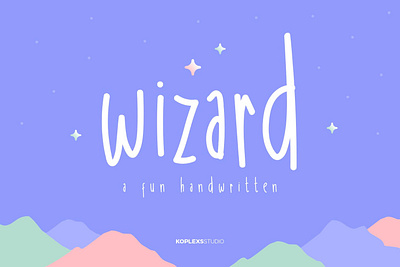 Wizard - A Fun Handwritten Font cursive font display fancy font font fonts funny font handwritten playfull