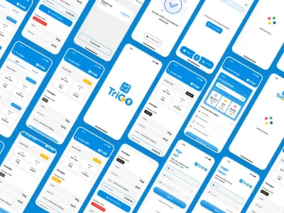 TriGO Delivery App Design app design app designer application design delivery app design designer figma mobile app mobile app design ui uiux uxdesign