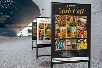 CAFÉ POSTER branding graphic design kenyan graphic design michael ndungu poster poster design