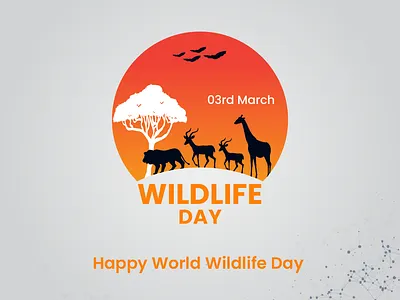 World Wildlife Day post design. adobe branding designs graphic design illustrator postdesign poster wild