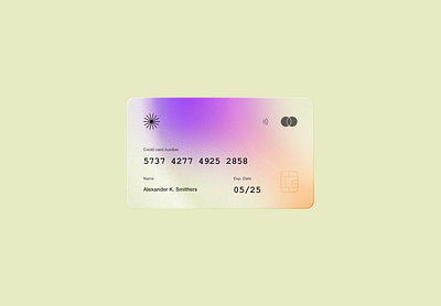 Credit Card Mockup 3d clean color design figma gradient graphic design illustration minimal yellow