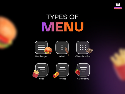 Types of Menu in User Interface design menu menu ui ui ui design user interface