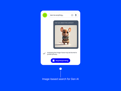 UI card for Image-based AI search ai ai search figma gen ai generative generative art image mobile app ui ui kit uiux ux web design
