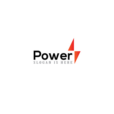 Simple Power logo branding clean electric eye catching logo minimal power simple