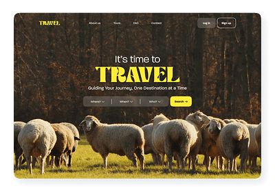 Landing Page for a Travel Agency design landing page travel agency ui uiux ux web web design