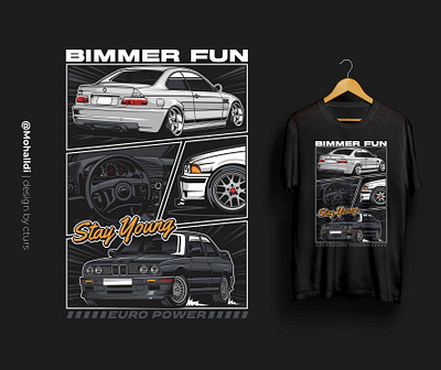 Bimmer Fun E46 E30 car tshirt