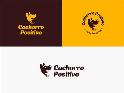 Cachorro Positivo - identidade visual barnd designer brand brand design branding design designer de marcas dog illustration illustrator logo logo design logodesign logotipo logotype marca pet ui