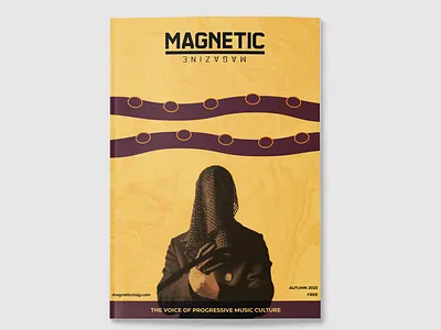 Magazine cover & layout design graphic design indesign layout magazine music orange purple