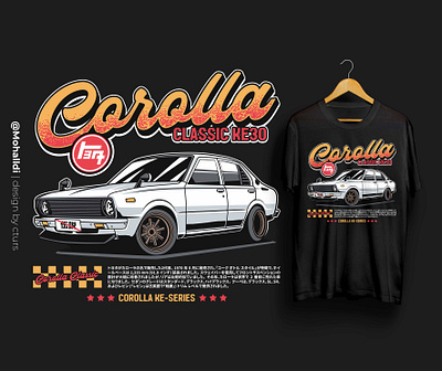 Corolla KE30 car tshirt