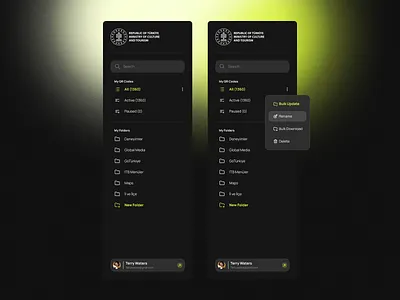 Sidebar Navigation button clean dark mode design icon logo menu navigation profile project sidebar ui ux web website