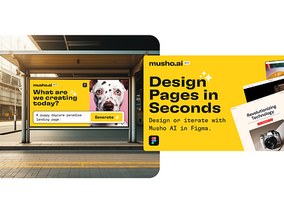 Design Pages in Seconds branding graphic design landing page logo ui website