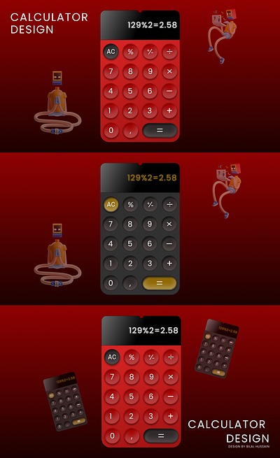 Calculator Design graphic design ui