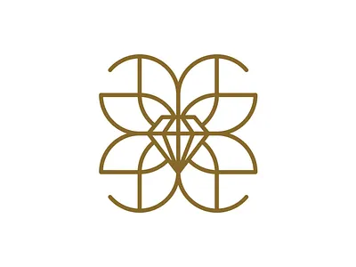 Butterfly Diamond animal brand identity branding butterfly diamond gems gold icon illustration jewelry logo mark vector
