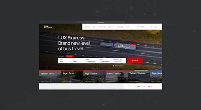 Lux Express | Interface Design | Transportation animated animation interface design transportation ui user interface ux web design website