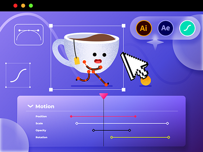 Coffee Walk animation coffee motion uiux