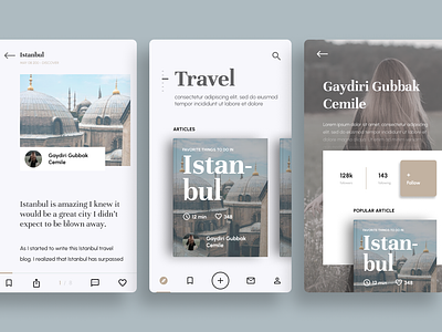 Blog app blogapp blogbook bookapp design travelblogapp ui