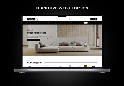 Furniture website Ui design app app design dashboard design landing page ui user flow user recharge wirefream